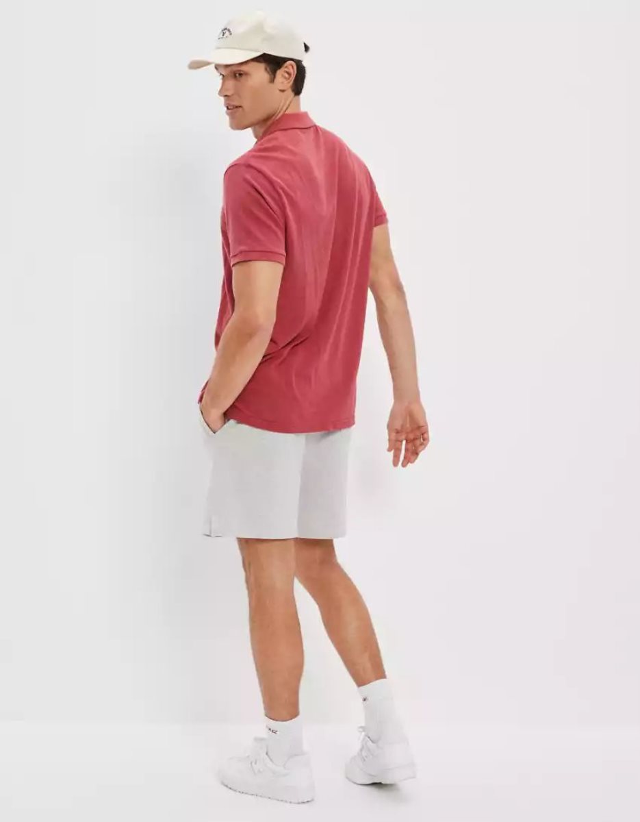 Polos American Eagle AE Super Soft Legend Pique Rouge Homme | QWF-72668264